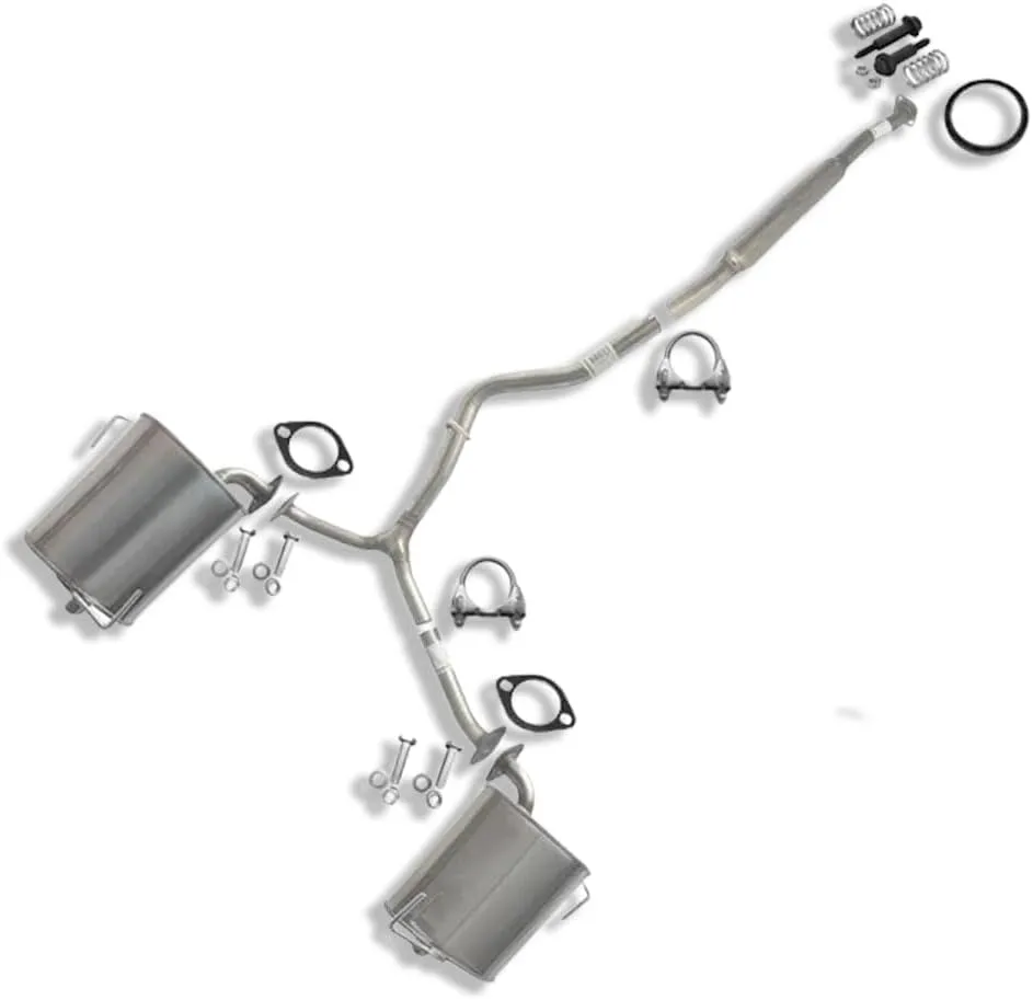Northeastern Exhaust | Stainless Steel Exhaust System Kit Compatible for Subaru Forester 2009-2013 | Subaru Impreza 2008-2011 2.5L | Free Gaskets, Clamps, and Bolts & Nuts Included
