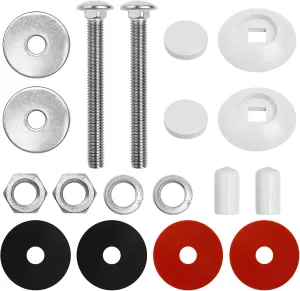 NOVINO Diving Board Bolts Kit Replacement,Pool Diving Board Mounting Kit for DB-TB-M Inter-Fab Two Hole Residential,Includes Bolts/Washers/Nuts etc