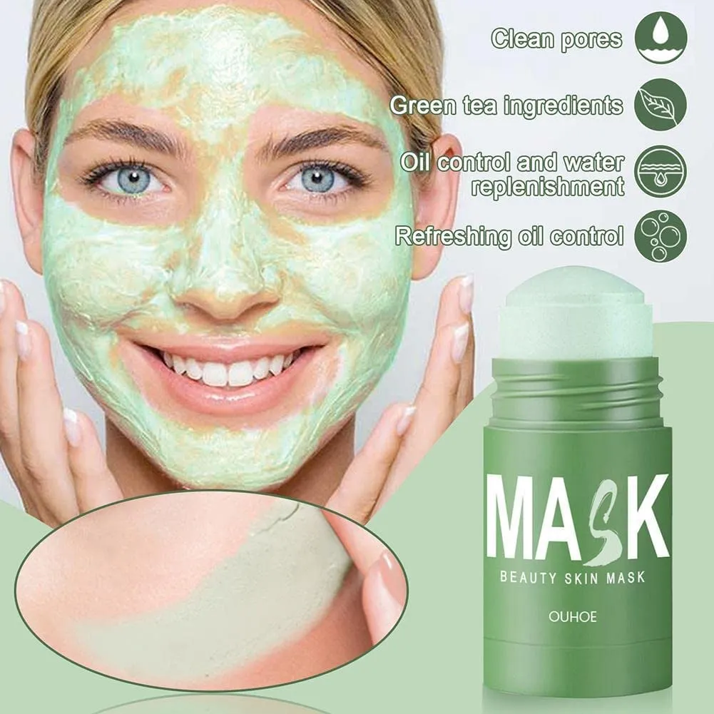 Onenews Green Tea Deep Cleanse Mask,Elisenfy Green Tea Mask,2024 New Retata Green Tea Deep Cleanse Mask (2Pcs)