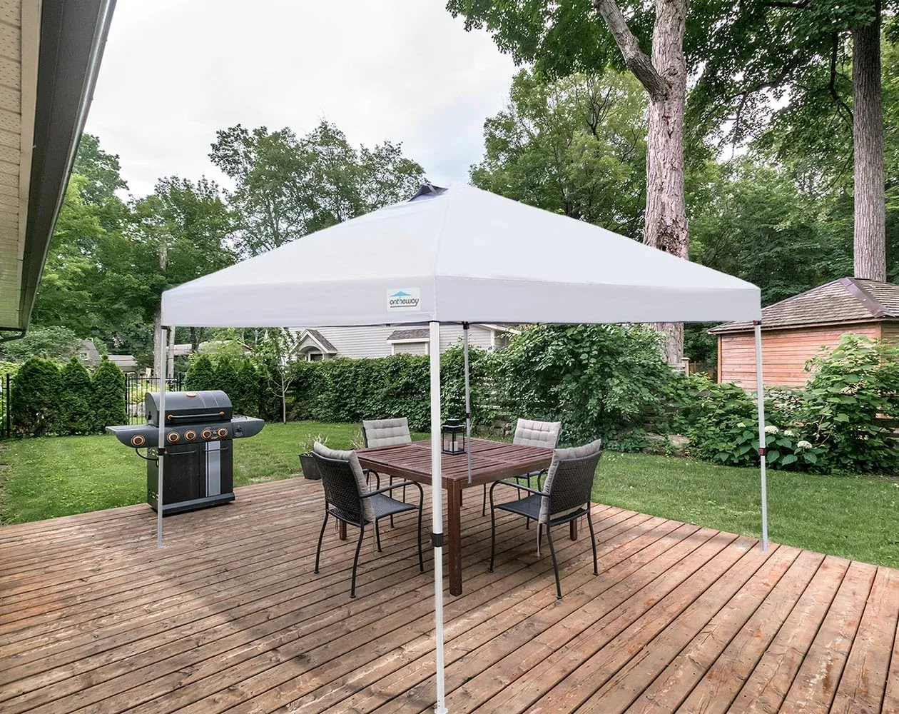 Ontheway 10x10 Replacement Canopy Top Cover, Pop Up Canopy Tent with Air Vent (White)