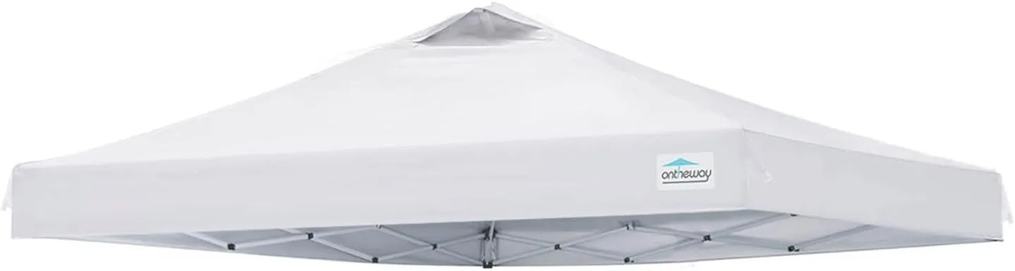 Ontheway 10x10 Replacement Canopy Top Cover, Pop Up Canopy Tent with Air Vent (White)