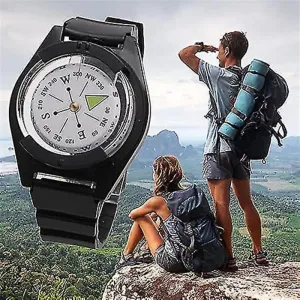 Orienteering Compass Hiking Backpacking Compass Waterproof Wrist Compass Camping