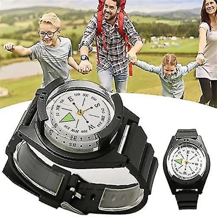 Orienteering Compass Hiking Backpacking Compass Waterproof Wrist Compass Camping