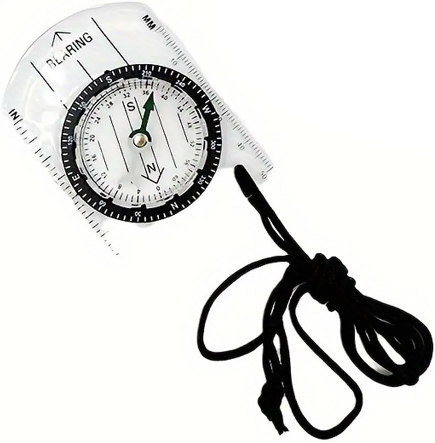 Orienteering Compass – Military Grade Waterproof Compass for Hiking, Survival, Backpacking, and Land Navigation – Digital Measuring Tool for Kids and Outdoor Adventures