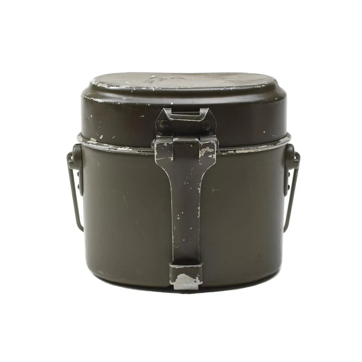 Original Austrian Military mess kit aluminum olive hiking camping cookware set