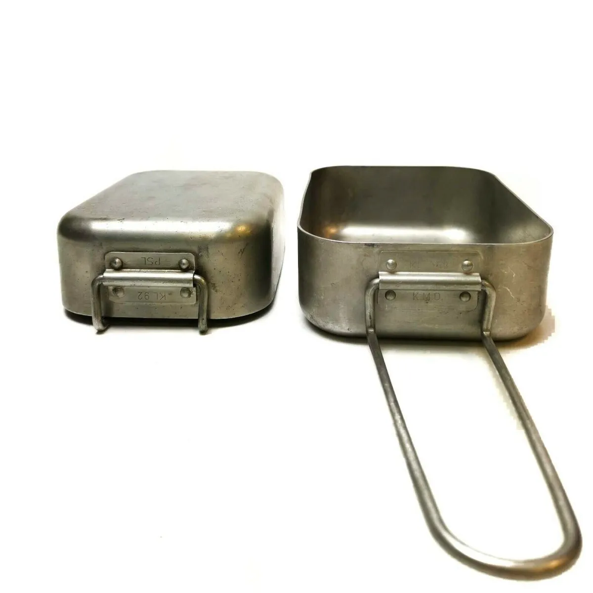 Original Dutch Army Aluminum Mess tins mess kit Cooker Military Bushcraft gear