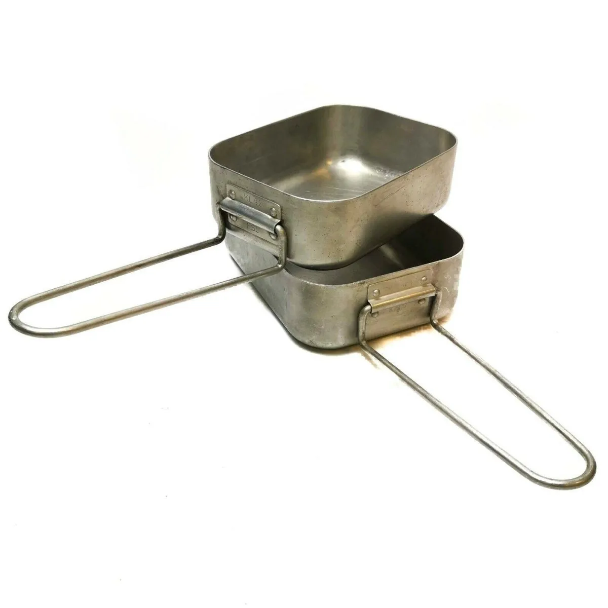 Original Dutch Army Aluminum Mess tins mess kit Cooker Military Bushcraft gear