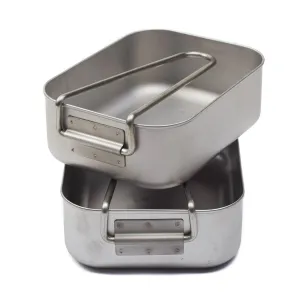 Original Military issue Mess tins stainless steel camping outdoor tableware set