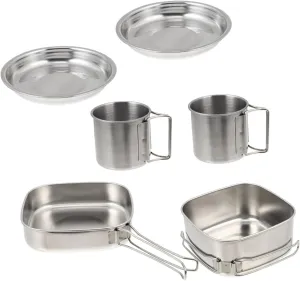 Outdoor Camping Tableware Pans Camping Pots Camping Cooker Cooking Camping Cookware Mess Kit Self