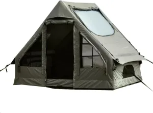Outdoor Inflatable Camping Tent with Air Pump, 4-6 Person Glamping Tents, Easy Setup Waterproof House for Fishing, Camping & Hiking