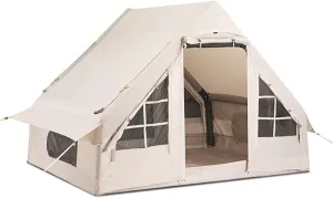Outdoor Inflatable Tent Equipment, Family Rainproof Folding Picnic Tent for 4-6 People, Quick Open Inflatable Tent for Camping, Sunscreen, 400300200cm