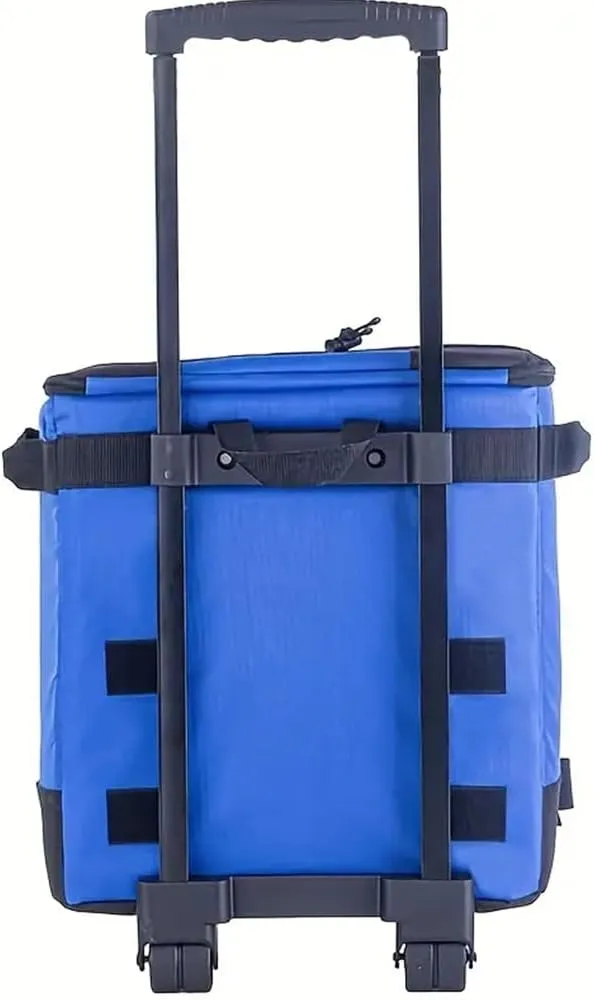 Outdoor Large Capacity Cooler Bag, Insulation Bag, Folding Camping Cooler with Wheels, Insulated Large Food Storage Pack for Outdoor Travel, Fishing, Picnic, Beach, Travel, Water Container