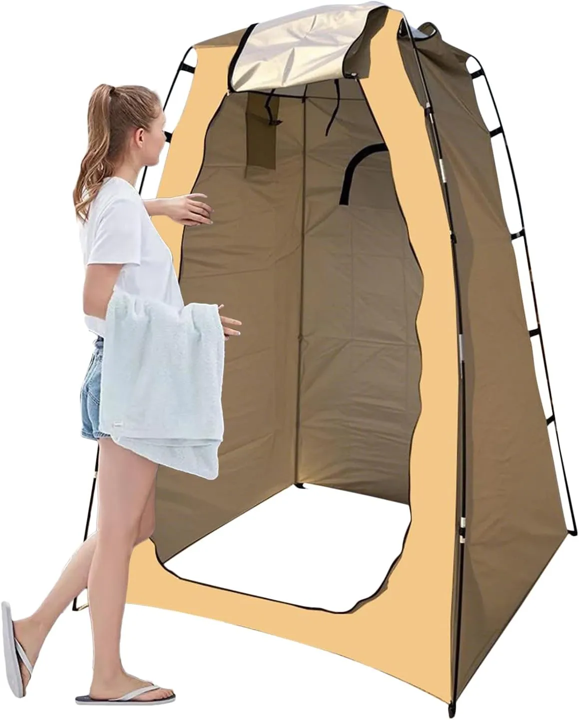 Outdoor Shower Tent | Dressing Toilet Shelter for Beach - 4-in-1 Multifunctional Portable Shower Tent Privacy Closure for Beach RV Backyard