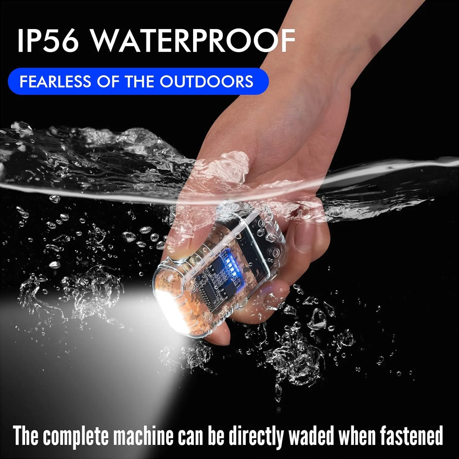 Outdoor Windproof Lighter Dual Arc Electric Lighters with Flashlight USB Rechargeable-Flameless-Plasma Cool Lighters for Camping,Adventure,Survival Tactical Gear (Black & White)