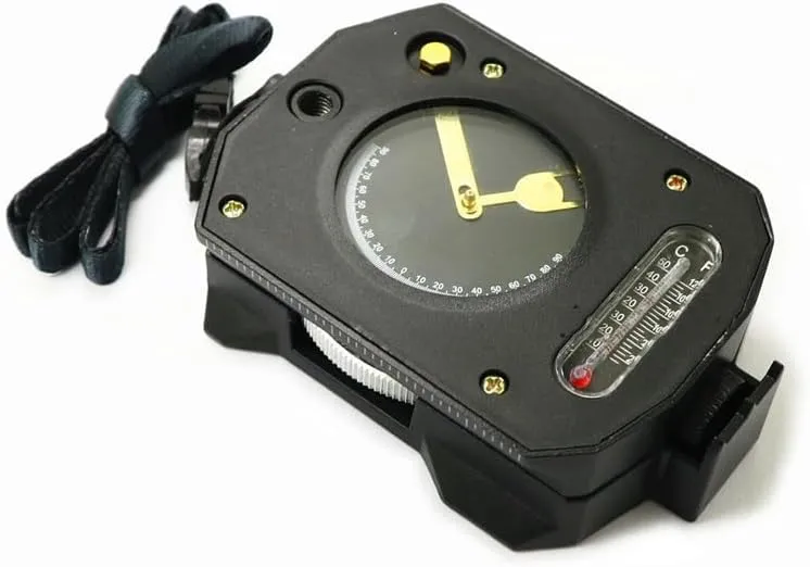 Outdoor Zinc Alloy American Compass Luminous Metal Multifunctional Strip Slope Measurement Compass
