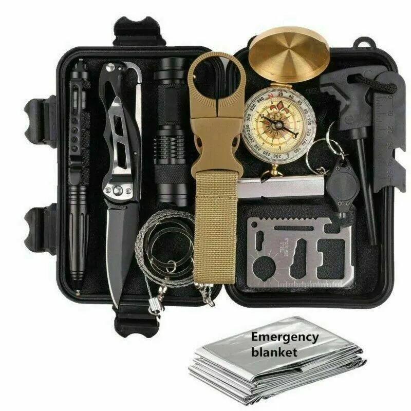 Outland14 Survival Kit – Compact 14-in-1 Tactical Emergency Gear Box