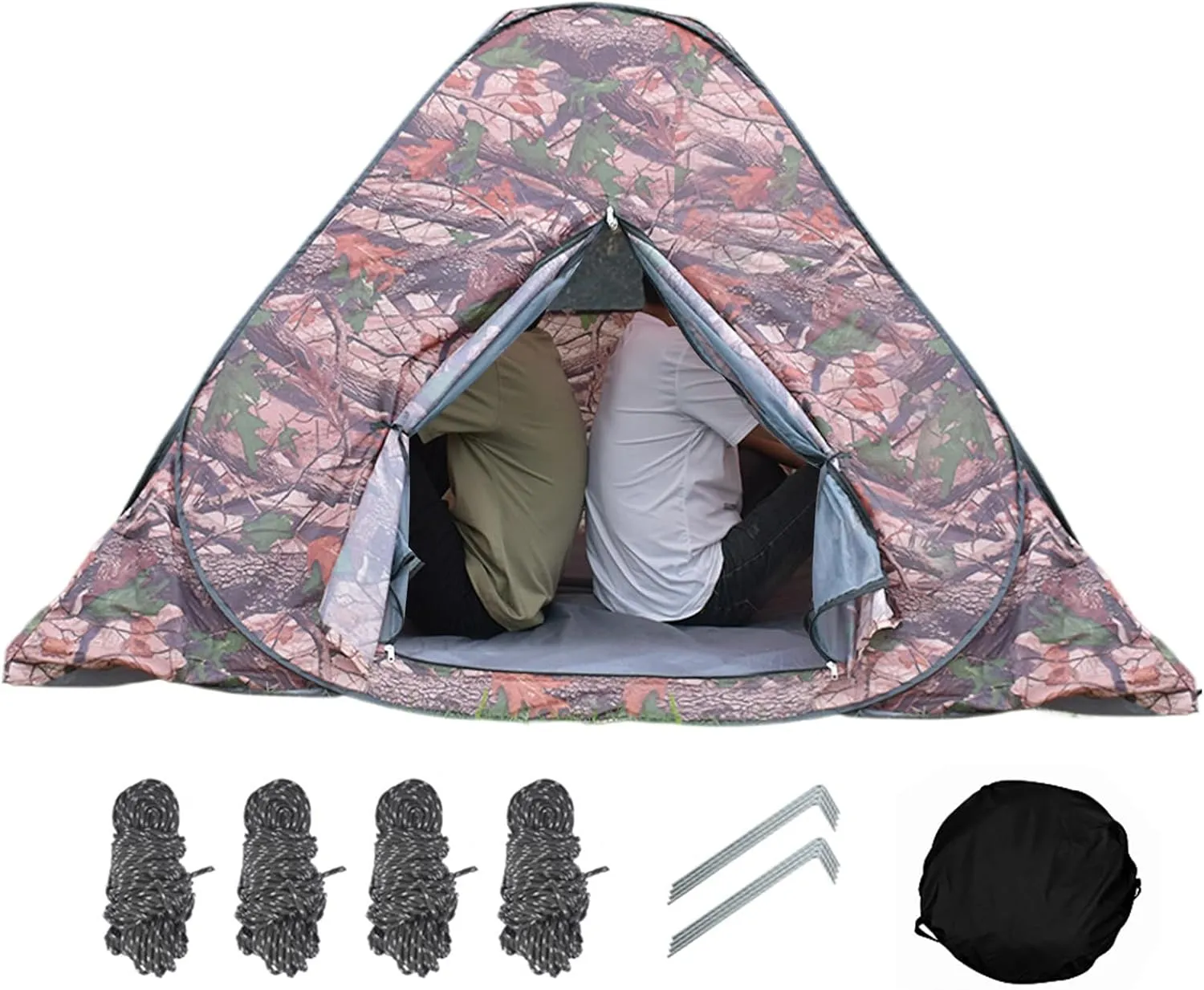 Outside Tent - Waterproof Camping Tent | Pop Up Tents for Camping, Awning Waterproof Canopy UV Protection Instant Setup Foldable Sun Shade for Beach Shelter Trips Outings Sports Events Festivals