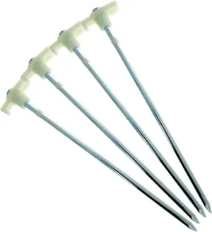 Pack) Compliance-certified Tent Pegs Duty the Heavy Dark Tent Steel Gear in Camping Stake (4 Anchor Glow Multi-functional