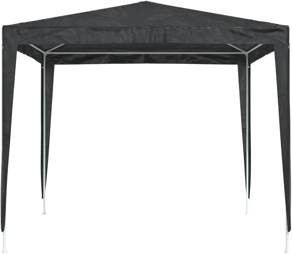 Party Tent Gazebo for Outdoor Patio, House, Backyard, and Party. Polyethylene, Steel, Tents - Anthracite Pop Up Canopy, 8.2 x 8.2 ft