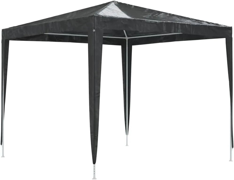 Party Tent Gazebo for Outdoor Patio, House, Backyard, and Party. Polyethylene, Steel, Tents - Anthracite Pop Up Canopy, 8.2 x 8.2 ft