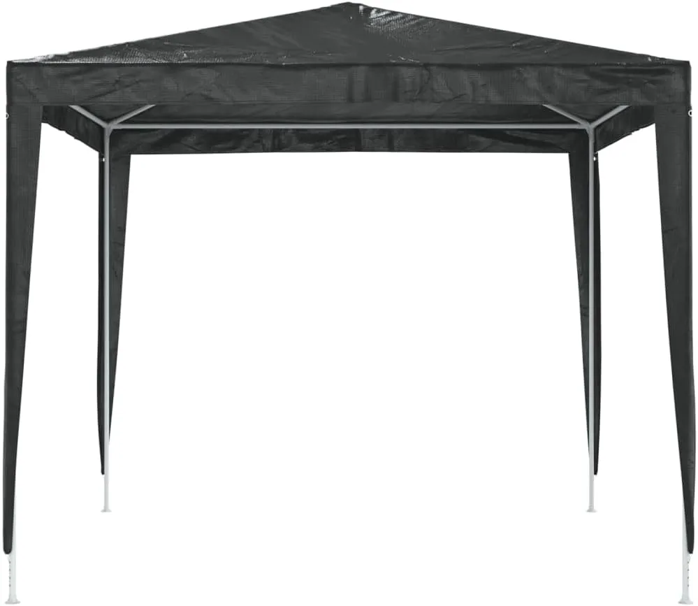 Party Tent Gazebo for Outdoor Patio, House, Backyard, and Party. Polyethylene, Steel, Tents - Anthracite Pop Up Canopy, 8.2 x 8.2 ft