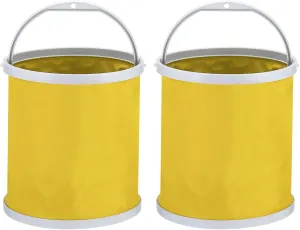 PATIKIL Collapsible Bucket Folding Bucket Portable Foldable Water Container with Handle for Camping Fishing