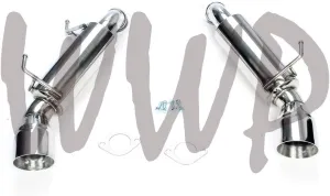 Performance Stainless Steel SS409 Dual Axle Back Exhaust Muffler System Kit With 4.5" Polished Tips Compatible With 09-20 Nissan 370Z Nismo & Infiniti G37 Coupe 3.7L V6