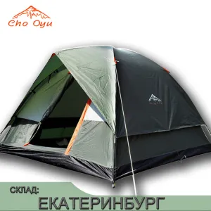 Person Anti Pop Hiking Layer Windbreak Up Tourist Waterproof UV Dual Camping 3-4 Tienda Tent Open For Outdoor Flat-rate discount Highly recommended Beach Tents Travel