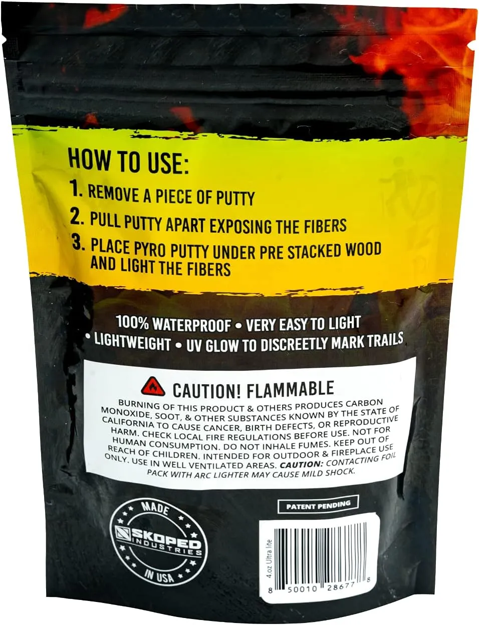 Phone Skope PYRO Putty 4 oz Refill Bag | Emergency Survival Fire Starter