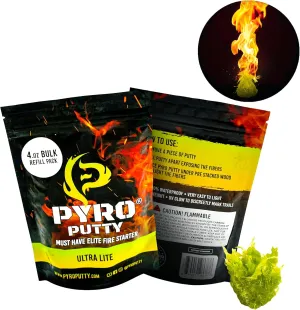 Phone Skope PYRO Putty 4 oz Refill Bag | Emergency Survival Fire Starter
