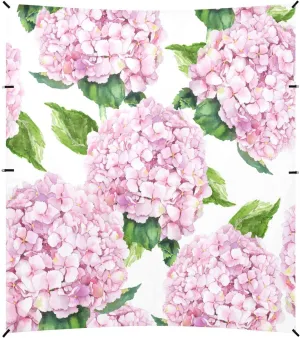 Pink Hydrangea Flowers Beach Tent Camping Sun Shelters Portable Outdoor Canopy Sun Shade for Camping Trips Fishing Backyard Fun or Picnics Easy Setup with Carrying Bag