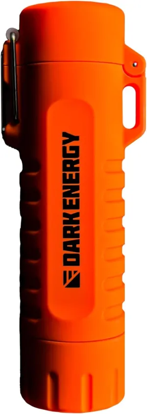 Plasma Lighter - Rechargeable Mini Flashlight - Camping Essentials (Orange)