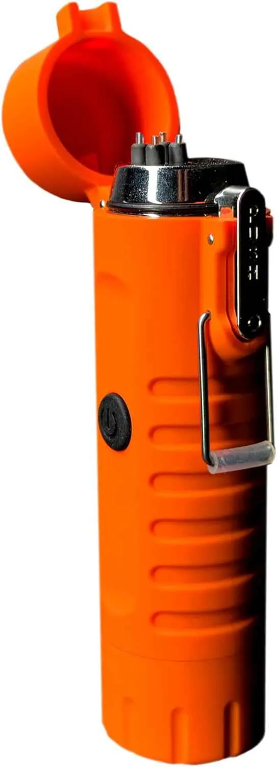 Plasma Lighter With Rechargeable Mini Flashlight - Camping Essentials