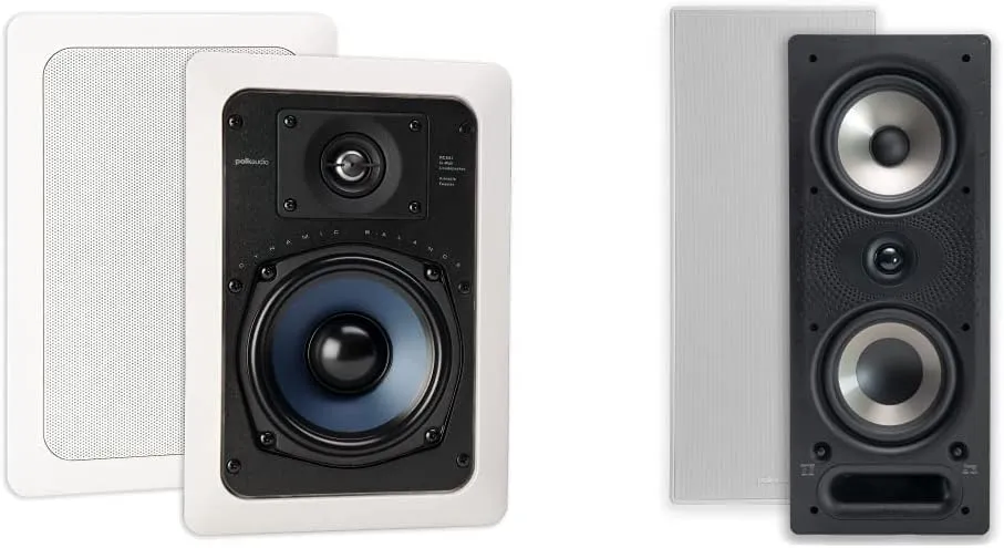 Polk Audio RC55i 2-way Premium In-Wall Speakers (Pair)   Polk Audio 265-RT 3-way In-Wall Speaker - The Vanishing Series