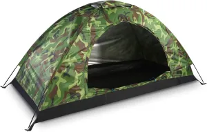 Pop Up Camouflage Tent, Waterproof Dome Tent, 1 Person, Lightweight, UV Protected, Family Outdoor Backpacking Tent, Carrying Bag, Camping, Hiking, Fishing, Picnic