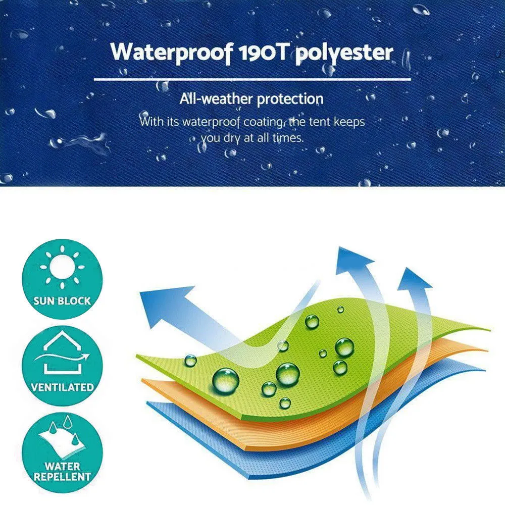 Pop Up Camping Shower Toilet Tent - Green
