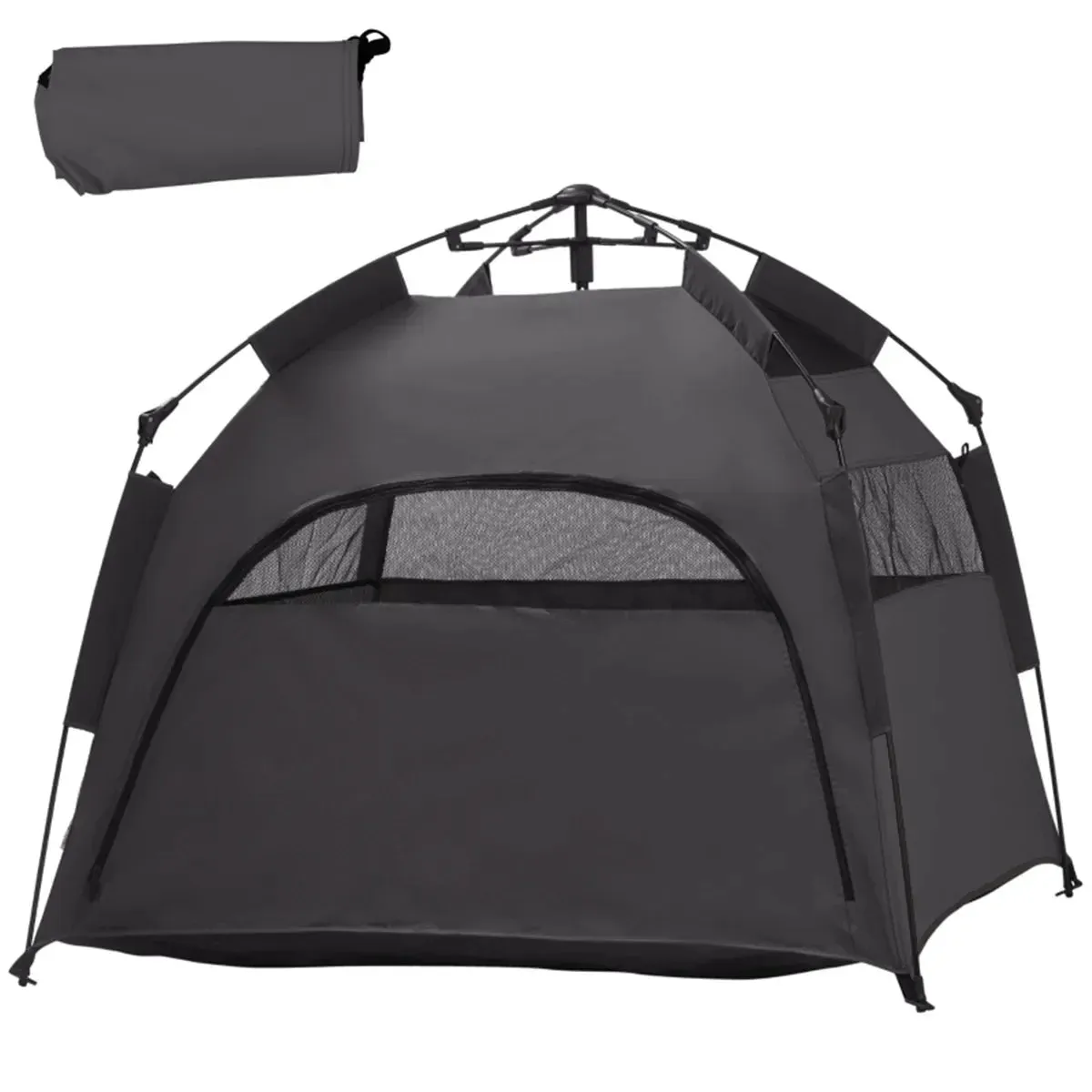 Pop Up Dog Tent Solid Wood Pet Kennel and Sofa Bed