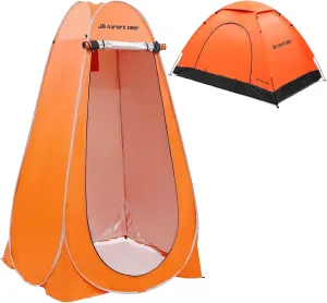 Pop Up Privacy Shower Tent Portable Tent/Camping Tent 2 Person Tents for Camping Windproof Tents for Camping Hiking