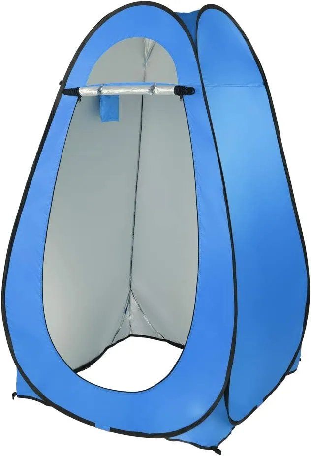 Pop Up Shower Changing Room Privacy Tent, Instant Portable Outdoor Shower Tent, Camp Toilet, Rain Shelter for Camping & Beach Lightweight & Sturdy, Easy Set Up, Foldable,with Carry Bag