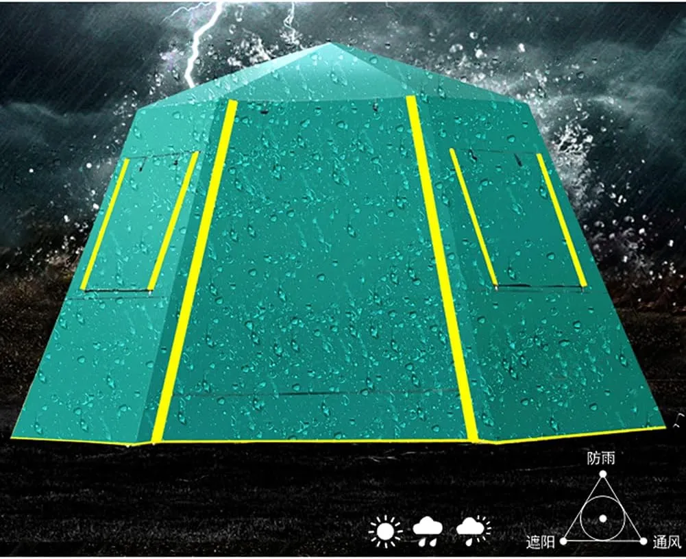 Pop Up Tent Family Camping Tent 3-4 Persons Automatic Tent Cabana Portable for Camping Hiking Mountaineering