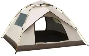 Pop Up Tent, Family Camping Tent, Simple Tent, Lightweight And Portable Automatic Tent, Waterproof And Sunscreen, Quick Opening Of Tent, Camping Beach Tent, Picnic, Barbecue, Camping Adventure ( Size