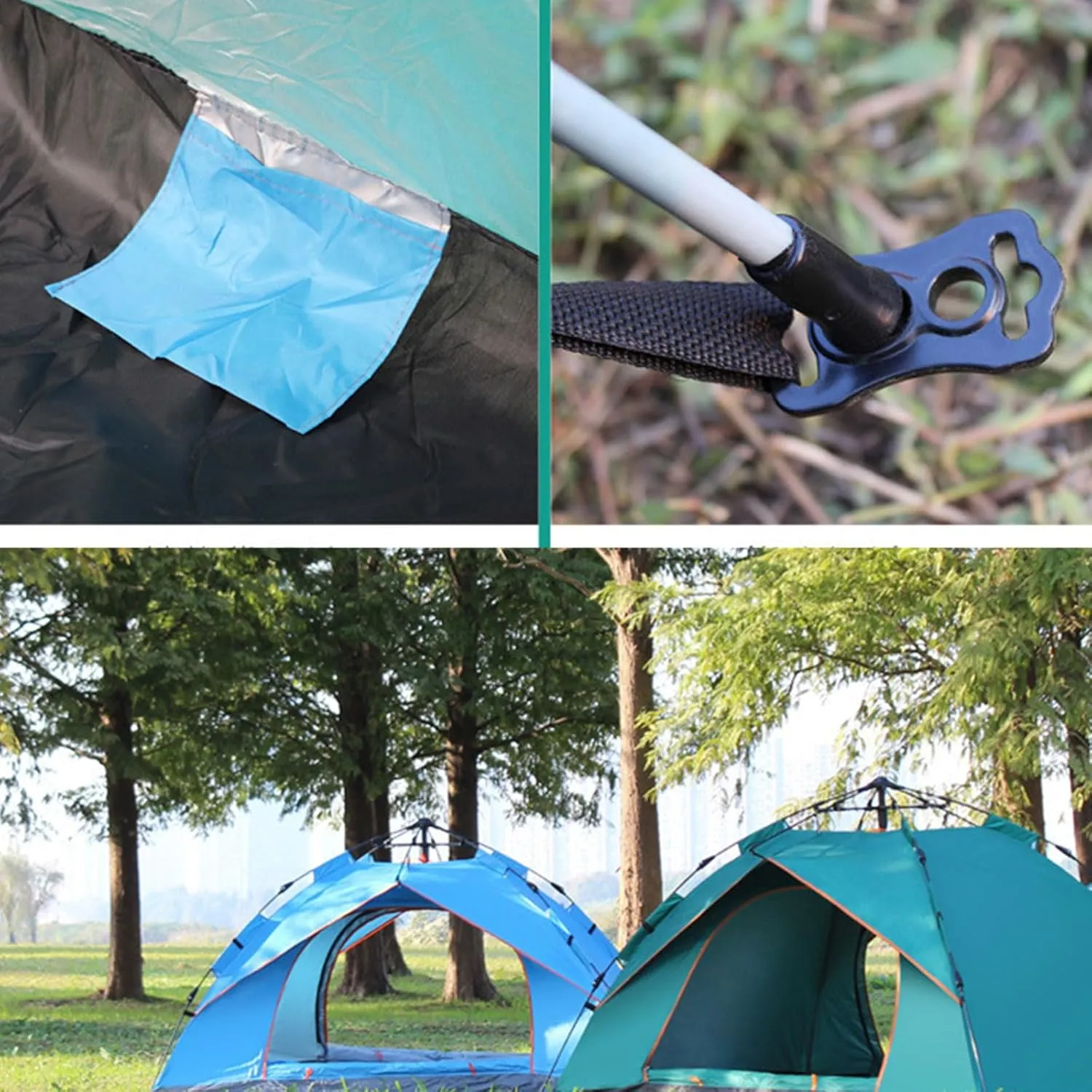 Pop-Up Tent for 3-4 Person, Camping Tent Easy Setup, Outdoor Beach Tent Portable Windproof Dome Tent for Camping Beach Hiking Mountaineering Fishing Travel Lightweight Tents