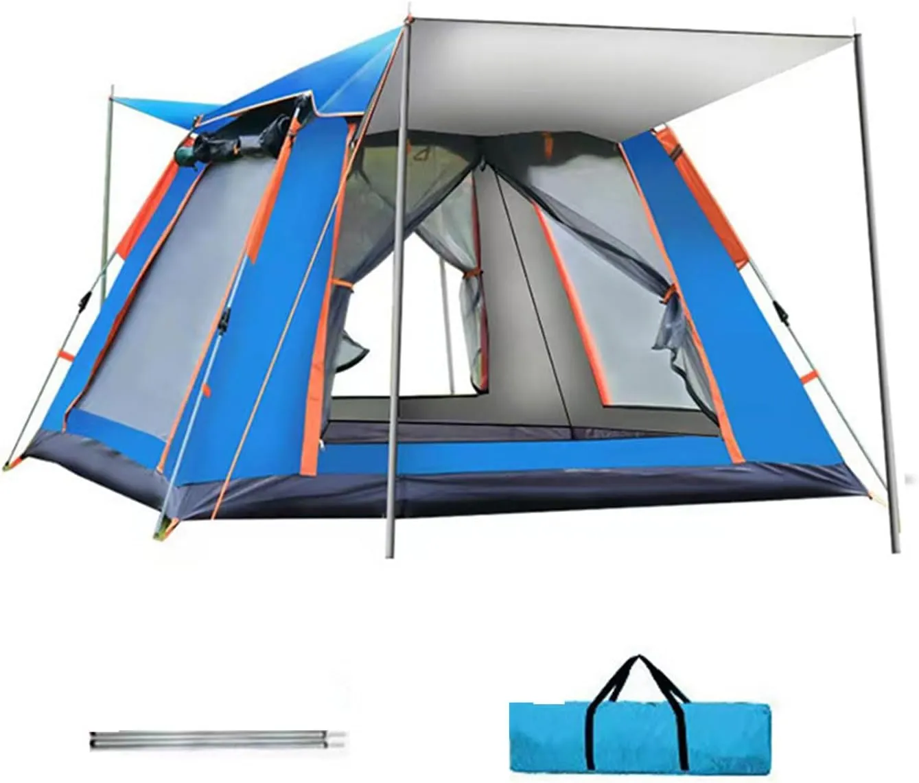 Pop Up Tent-Instant Tents for Camping 3-4 Person, Lightweight Waterproof Outdoor Dome Canopy Pop Up Tent Easy to Set Up, for Traveling Outdoor, Hiking, Beach, Fishing
