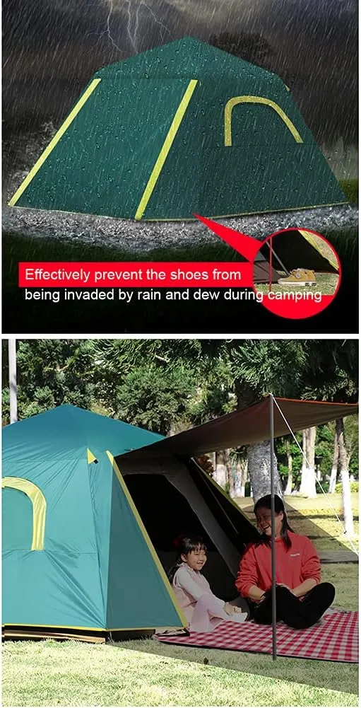 Pop Up Tents for Camping 3-4 Person Double Layer Waterproof Automatic Instant Tent Portable Cabana Beach Tent for Outdoor Hiking