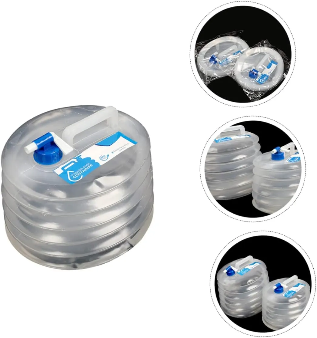 POPETPOP Collapsible Water Tank Portable Outdoor Bucket Foldable Water Bag Pe Material Emergency Survival