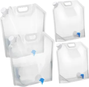 Portable Collapsible Water Jugs Emergency Water Pouches Insulated Sports Bottle Camping Hiking