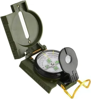 Portable Compass Outdoor Camping Folding Lens Compass Survival Precise Pointing Expedition Tools