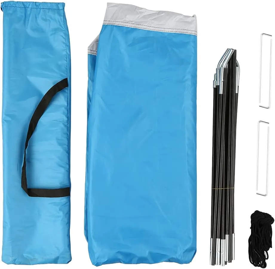 Portable Instant Pop Up Tent Foldable Camping Shower Tent with Carry Bag Dressing Room Privacy Shelter Portable Outdoor Bathroom Tent for Camping Beach Easy Set Up (Blue 120X120X190CM) (Gree