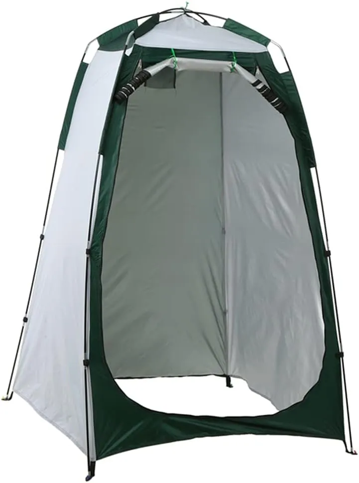 Portable Instant Pop Up Tent Foldable Camping Shower Tent with Carry Bag Dressing Room Privacy Shelter Portable Outdoor Bathroom Tent for Camping Beach Easy Set Up (Blue 120X120X190CM) (Gree