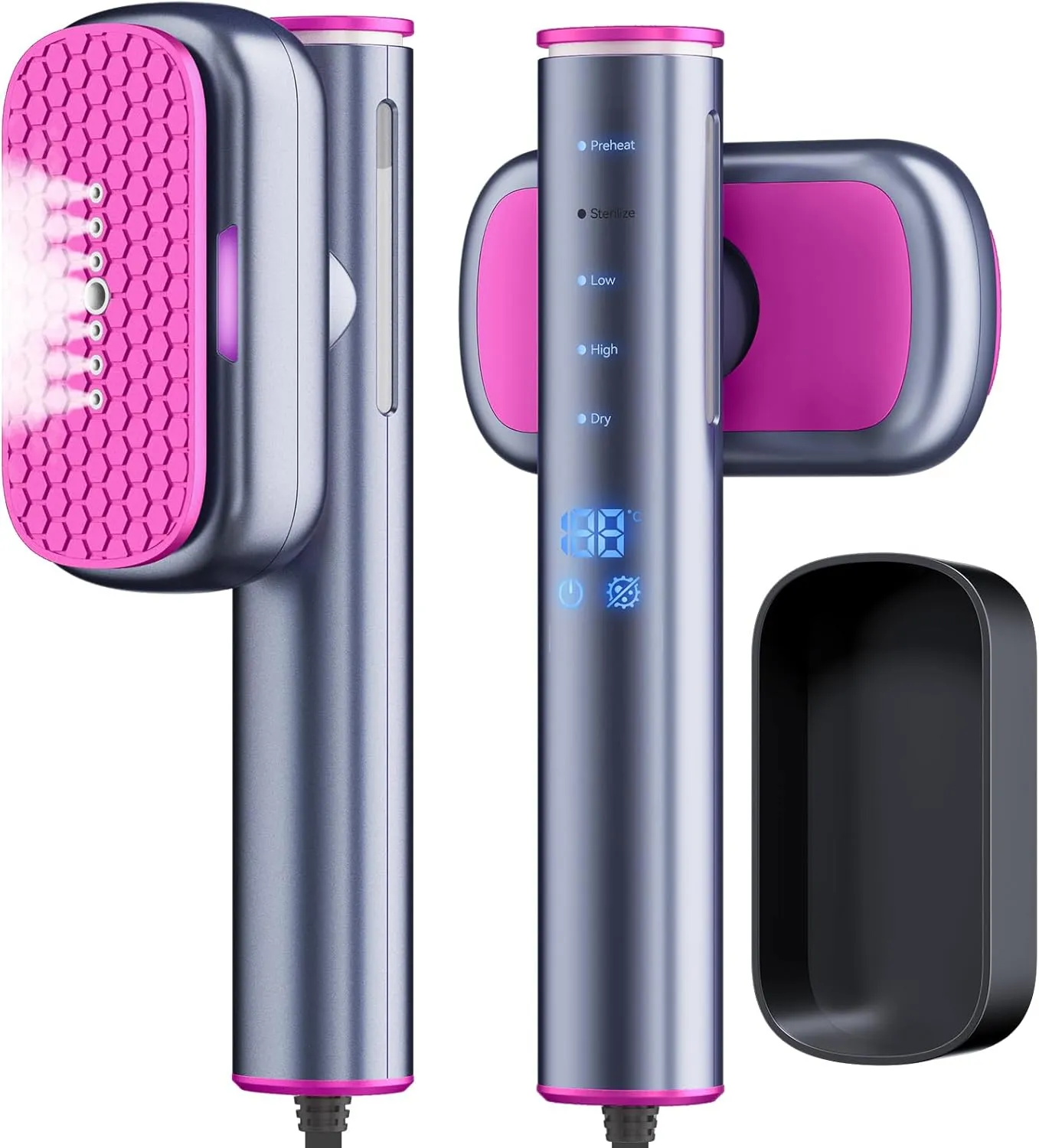 Portable Mini Steamer for Clothes, 1200W, 1-Second Heat-Up, AI Fabric Detection, Anti-Drip, Travel Garment Steamer